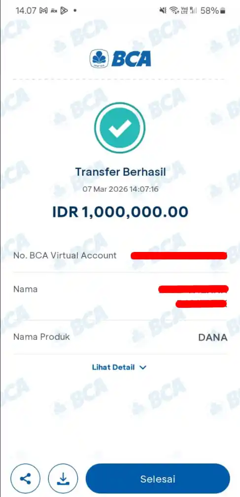 Bukti Transfer