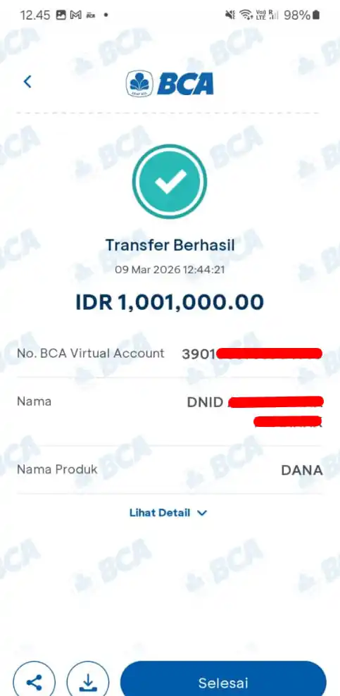 Bukti Transfer