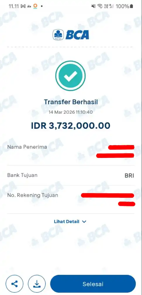Bukti Transfer