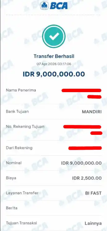 Bukti Transfer