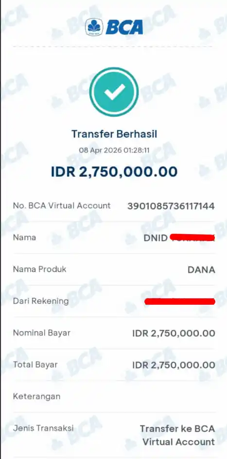 Bukti Transfer