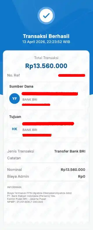 Bukti Transfer