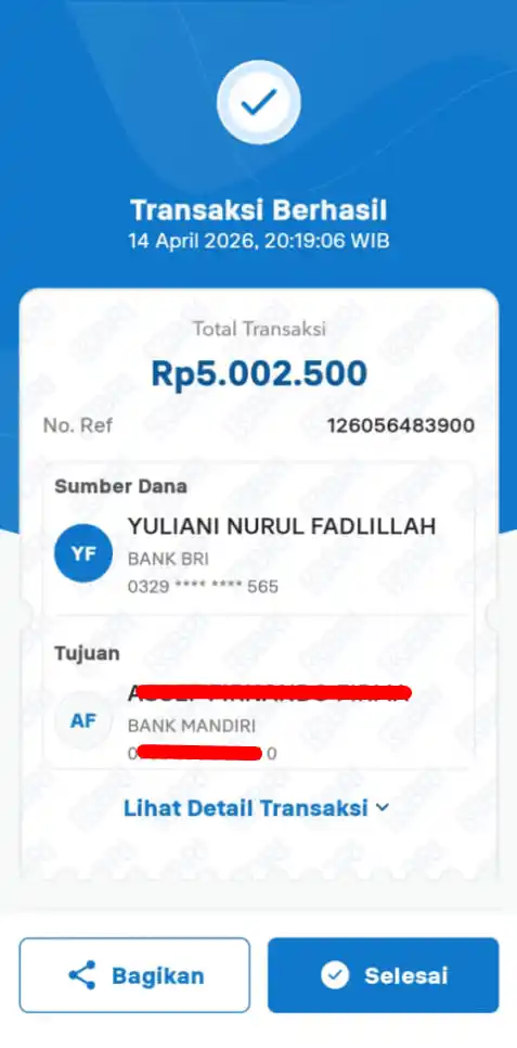Bukti Transfer