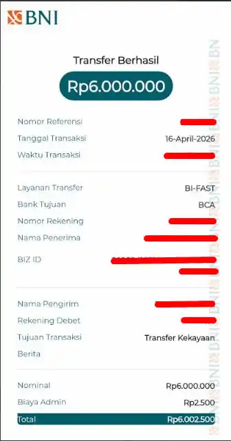 Bukti Transfer