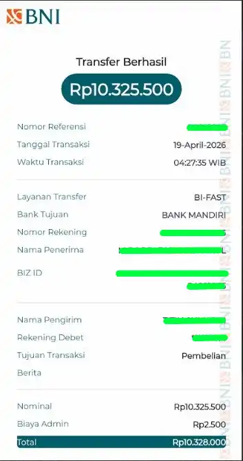 Bukti Transfer
