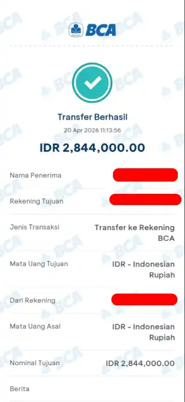 Bukti Transfer