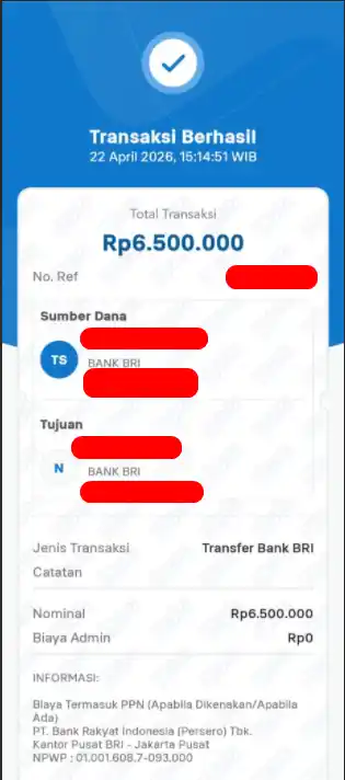 Bukti Transfer