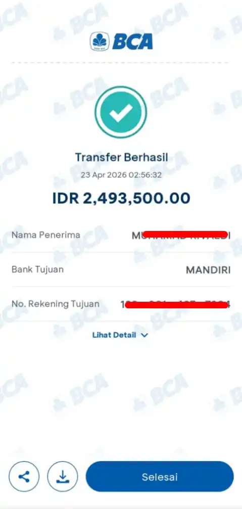 Bukti Transfer