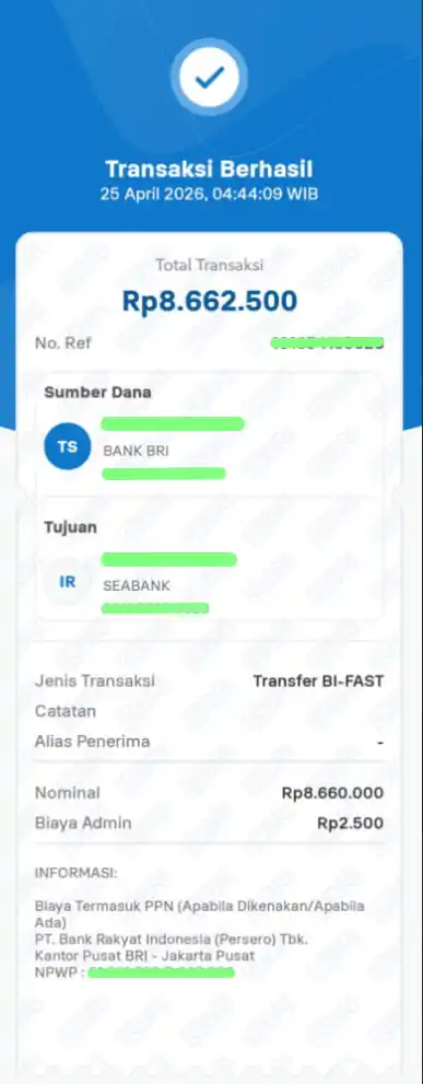 Bukti Transfer