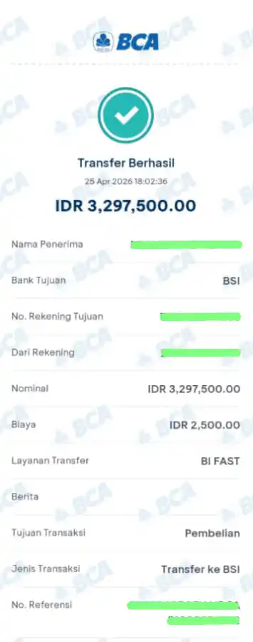 Bukti Transfer