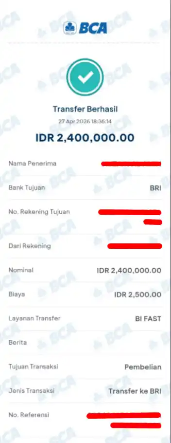 Bukti Transfer