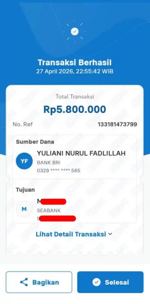 Bukti Transfer