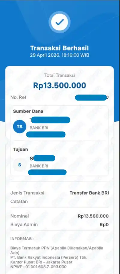 Bukti Transfer