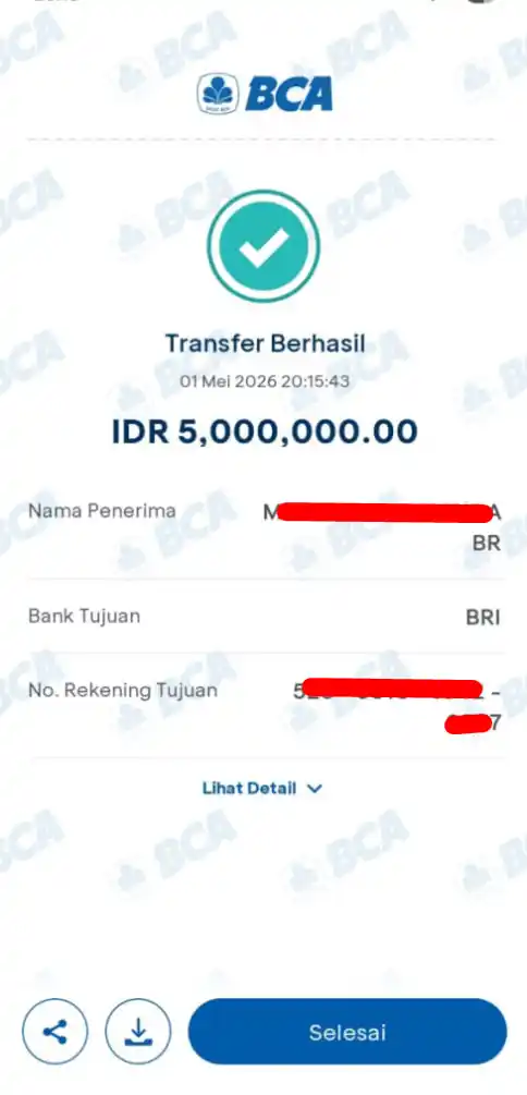 Bukti Transfer