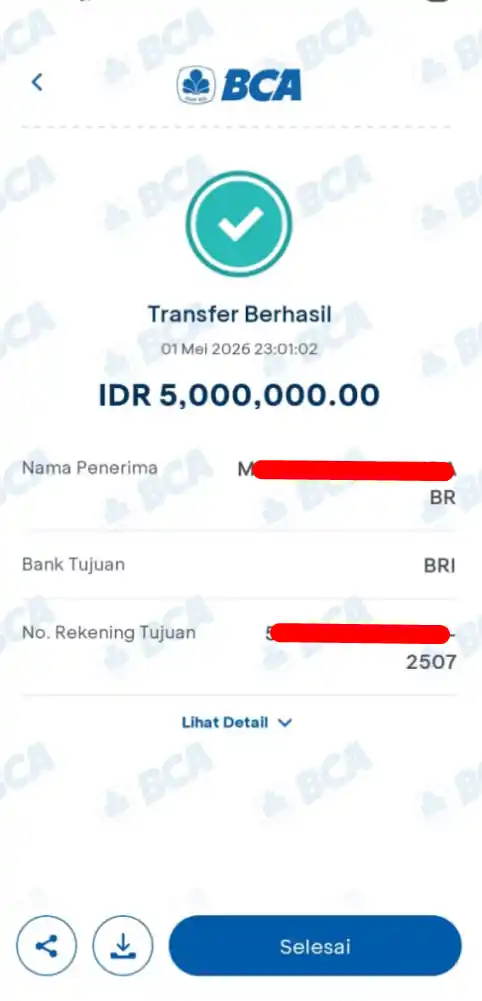 Bukti Transfer