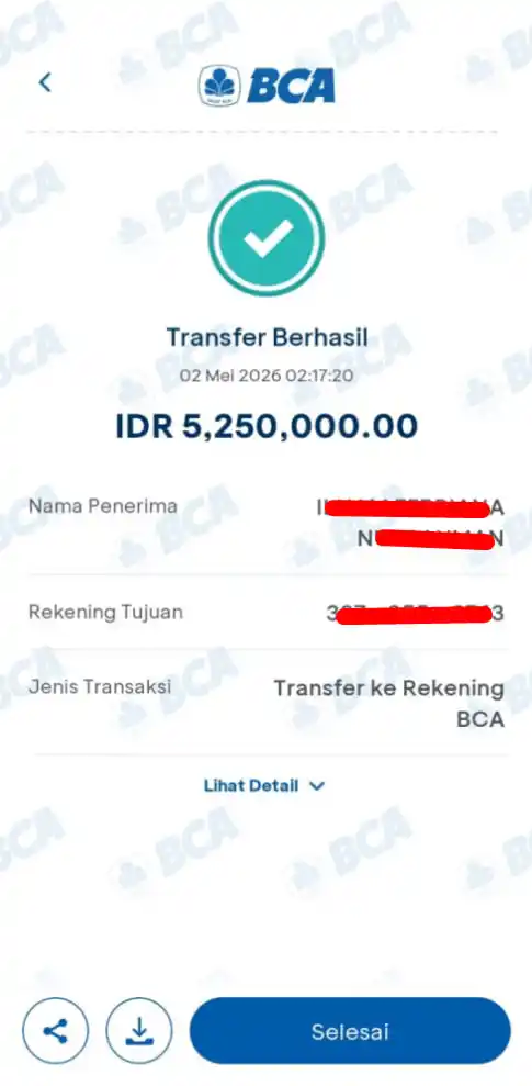 Bukti Transfer