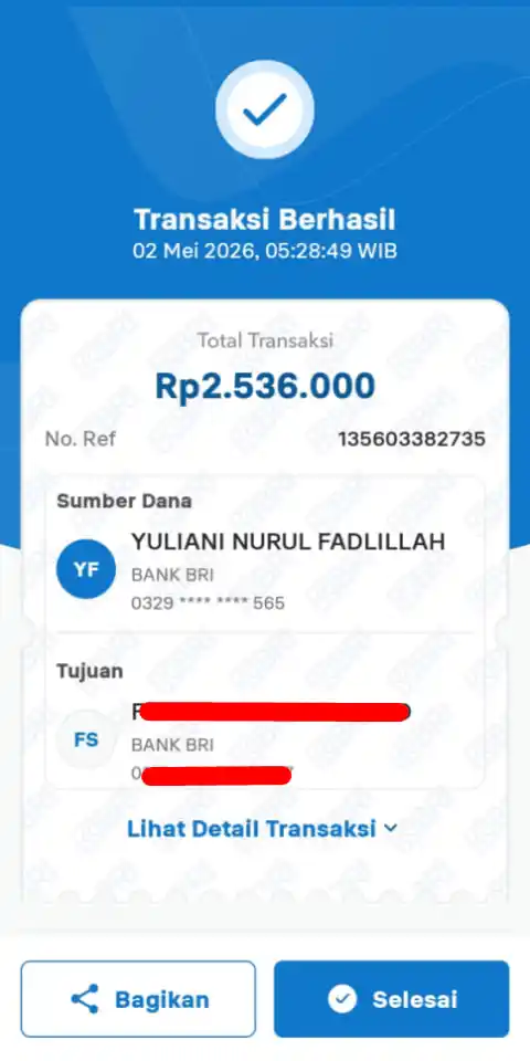 Bukti Transfer