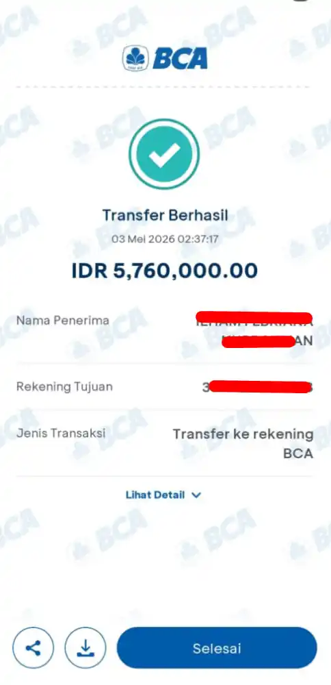 Bukti Transfer