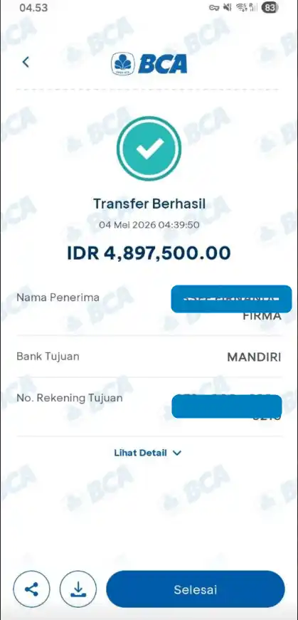 Bukti Transfer