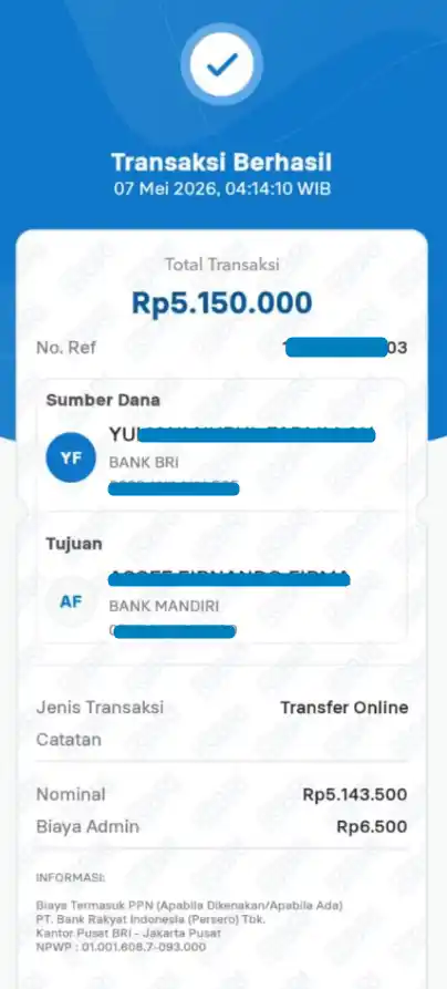 Bukti Transfer