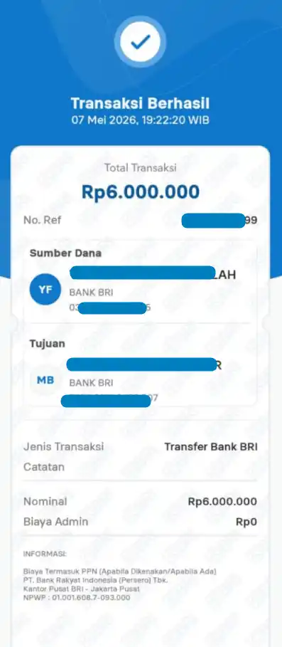 Bukti Transfer