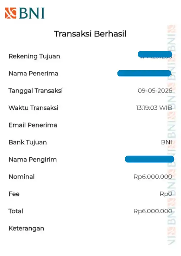 Bukti Transfer