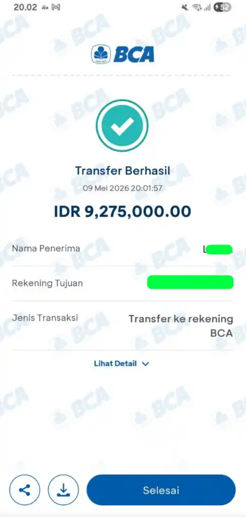 Bukti Transfer