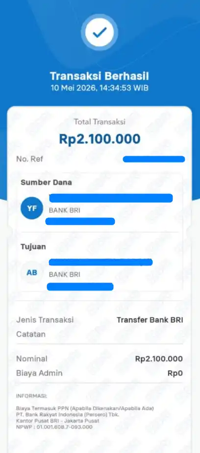 Bukti Transfer