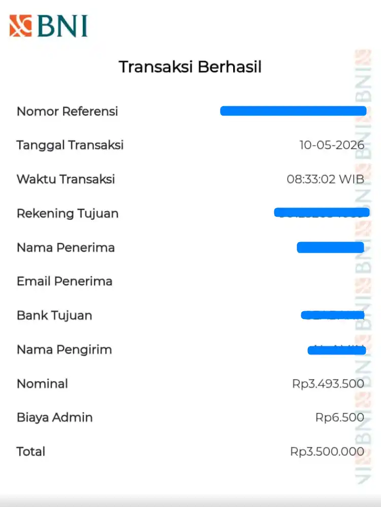 Bukti Transfer