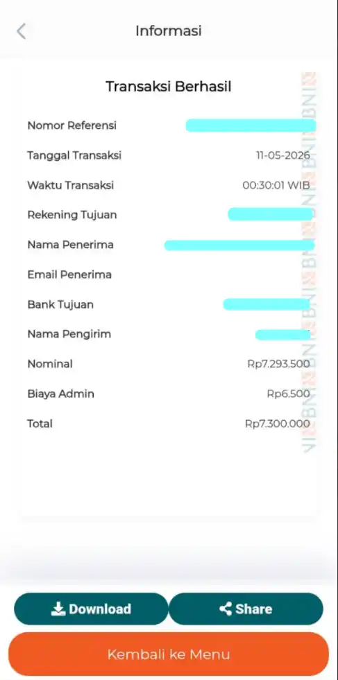 Bukti Transfer