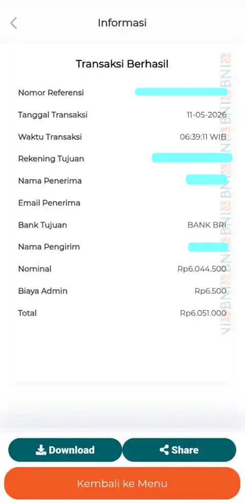 Bukti Transfer