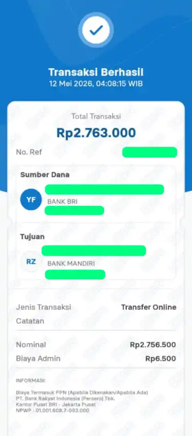 Bukti Transfer