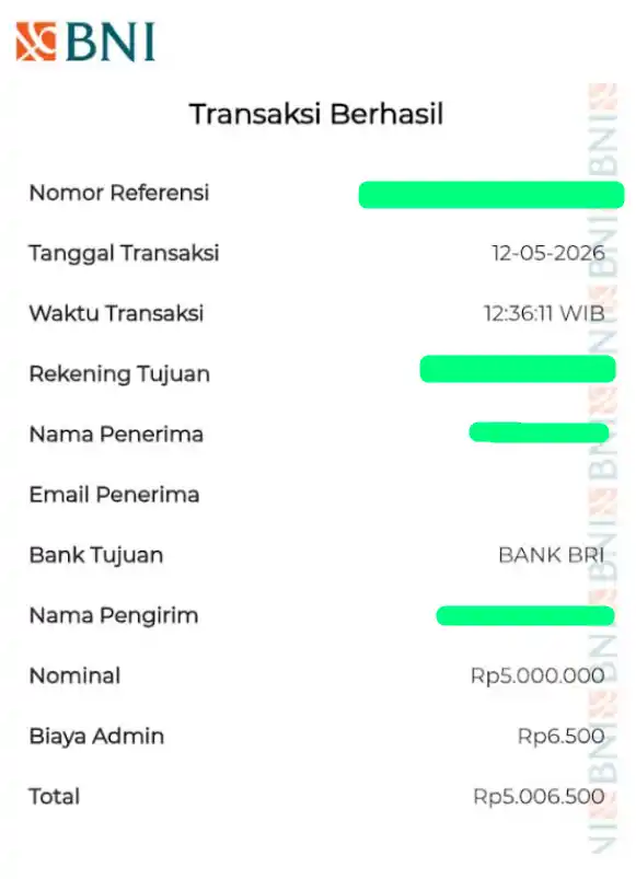 Bukti Transfer