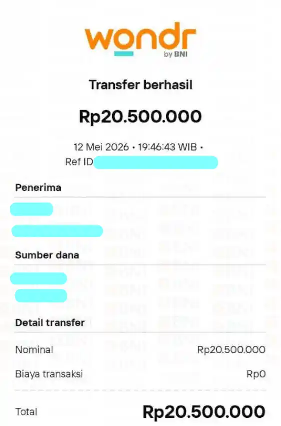 Bukti Transfer