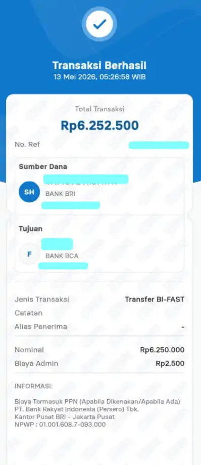 Bukti Transfer