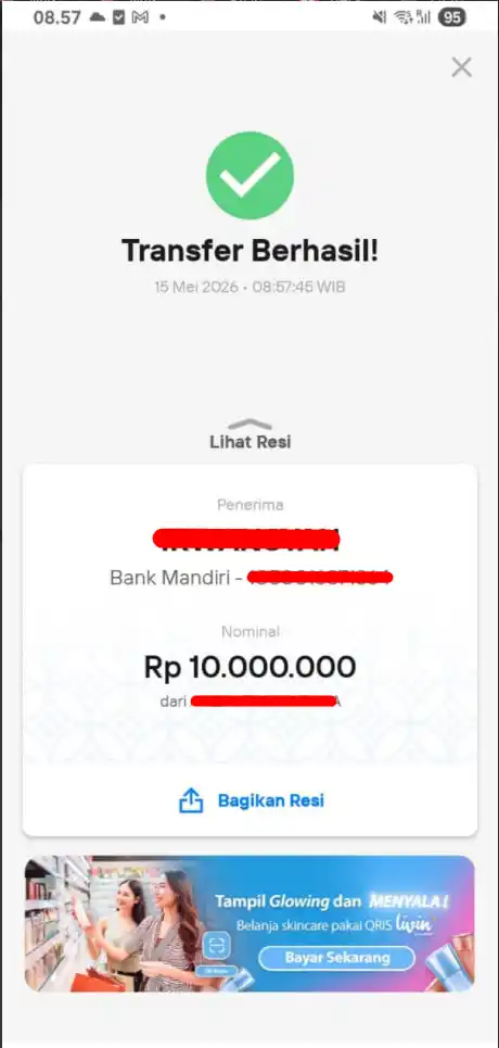 Bukti Transfer