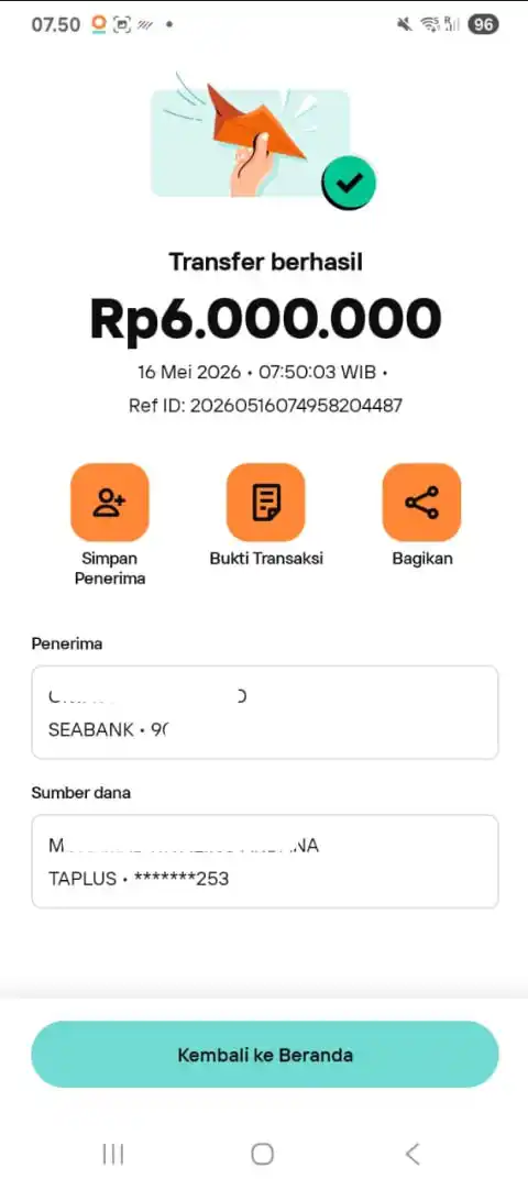 Bukti Transfer