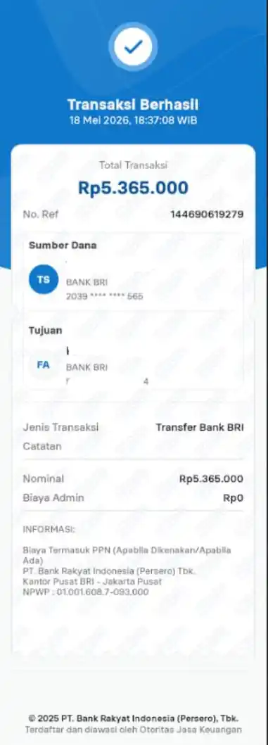Bukti Transfer