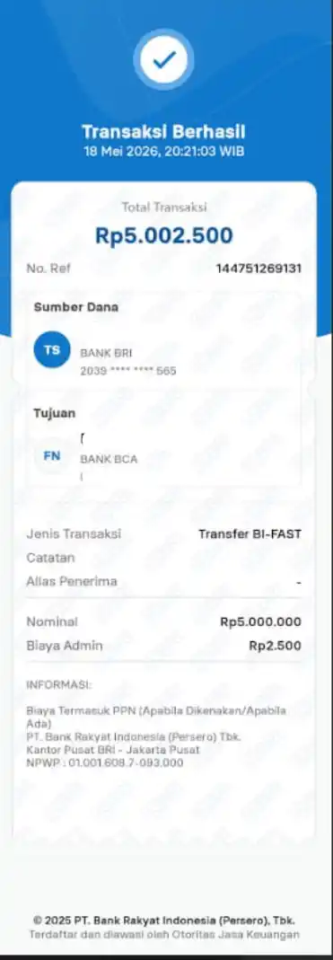 Bukti Transfer