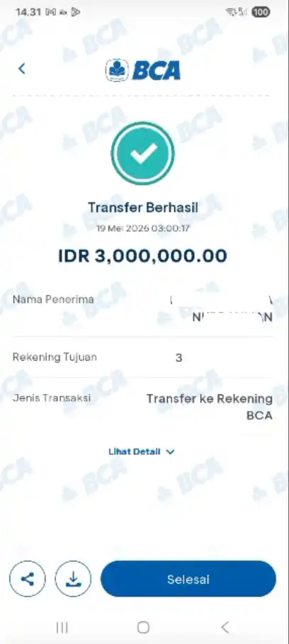 Bukti Transfer