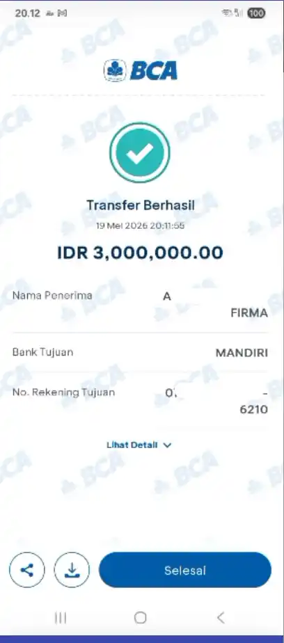 Bukti Transfer