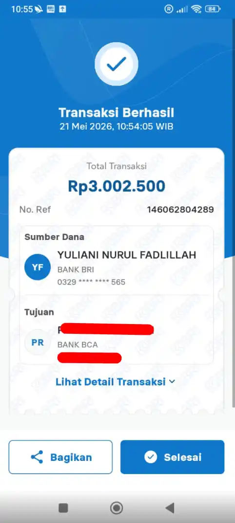 Bukti Transfer