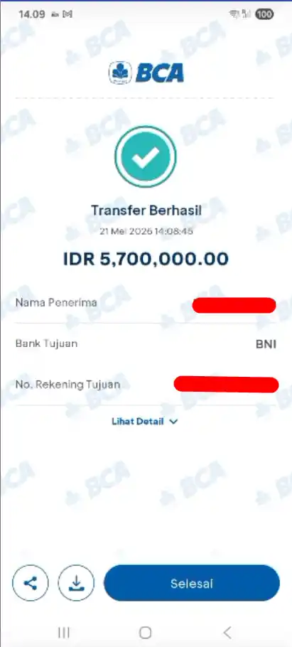 Bukti Transfer