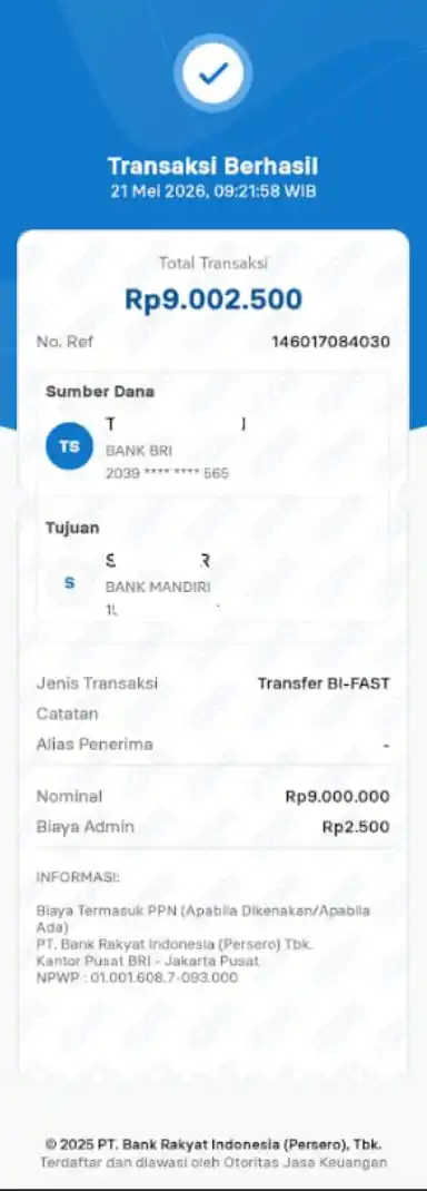 Bukti Transfer