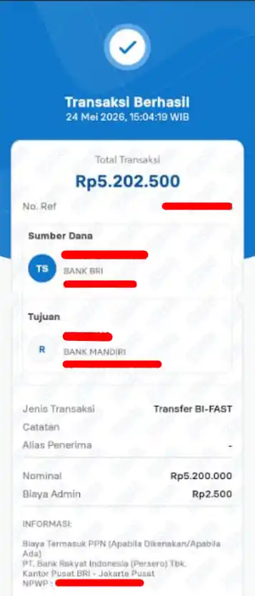 Bukti Transfer