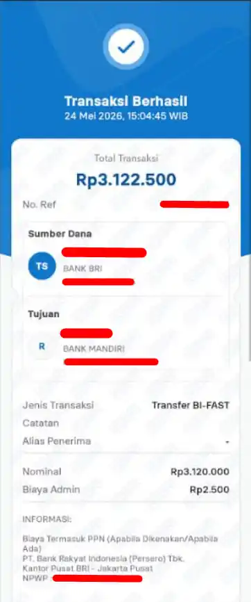 Bukti Transfer