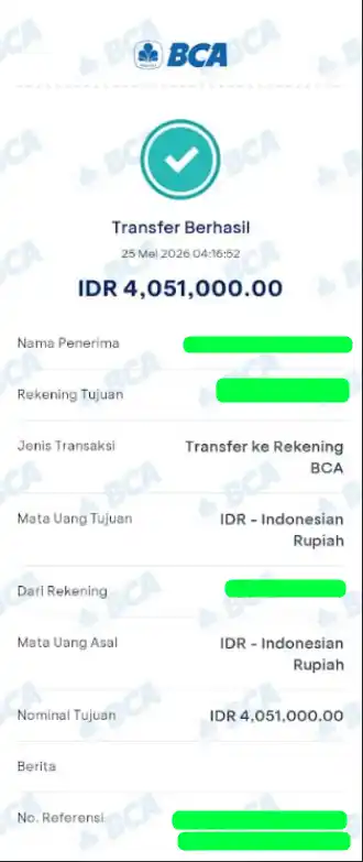 Bukti Transfer