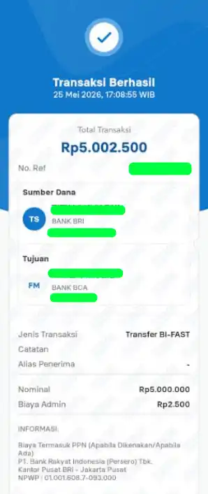 Bukti Transfer