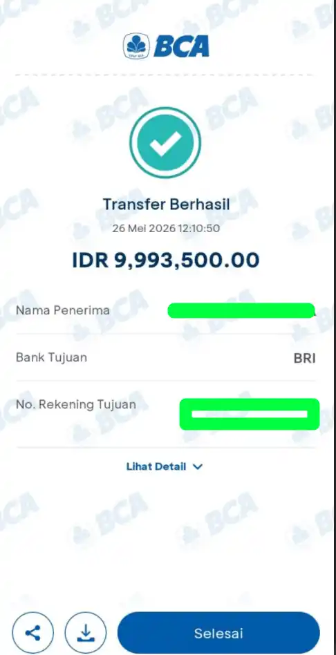 Bukti Transfer