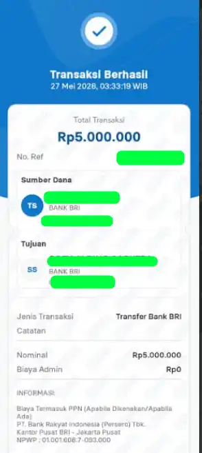 Bukti Transfer